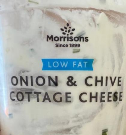 Fotografie - Cottage cheese onion & chive low fat Morrisons
