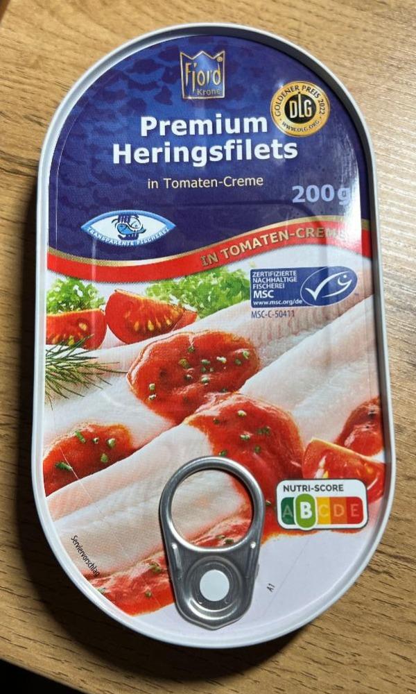 Fotografie - Premium Heringsfilets in Tomaten-Creme Fjord Krone