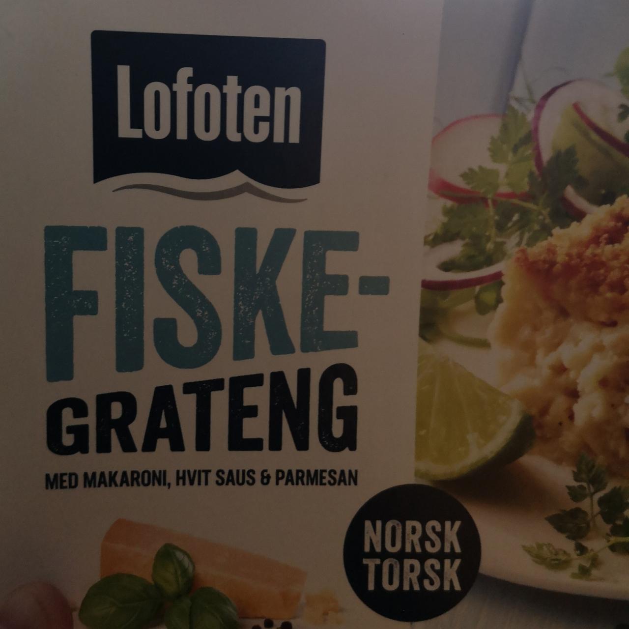 Fotografie - Fiskegrateng med makaroni, hvit saus & parmesan Lofoten