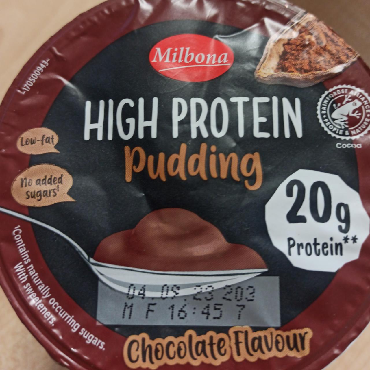 Fotografie - High protein pudding chocolate flavour Milbona