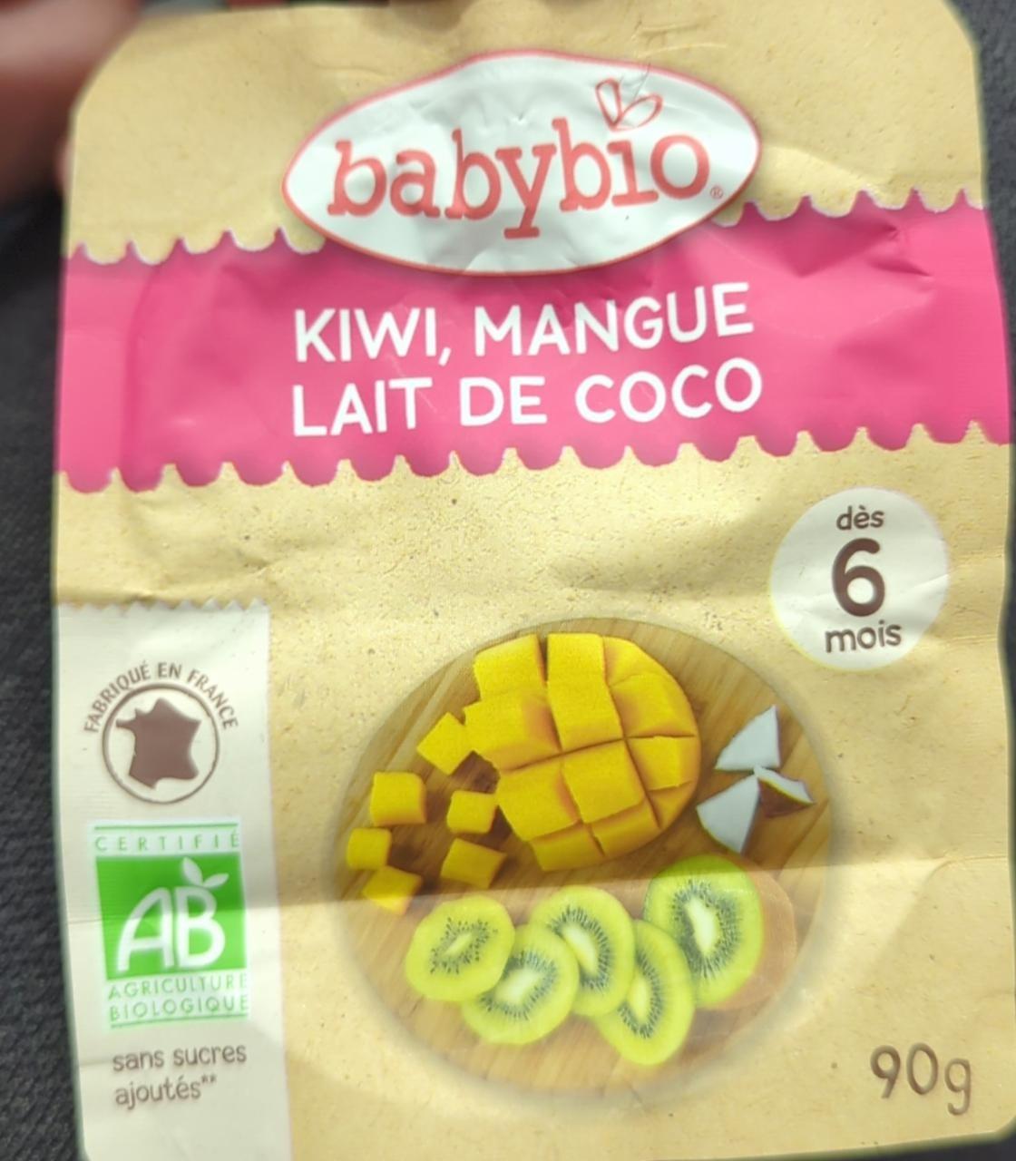 Fotografie - Kiwi, mangue lait de coco Babybio