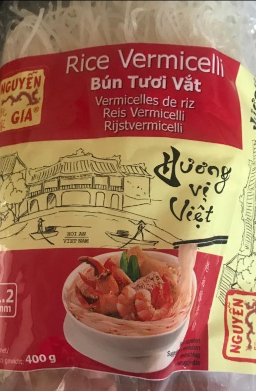 Fotografie - rýžové nudle rice vermicelli bún tuoi vat Nguyen Gia