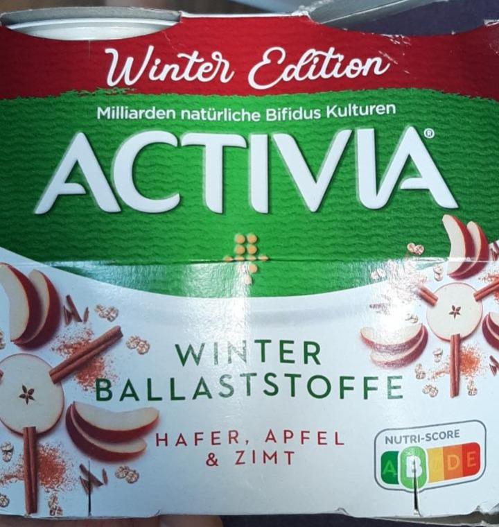Fotografie - Activia Winter Edition Hafer, Apfel & Zimt Danone