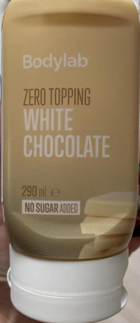 Fotografie - Zero Topping syrup White chocolate Bodylab