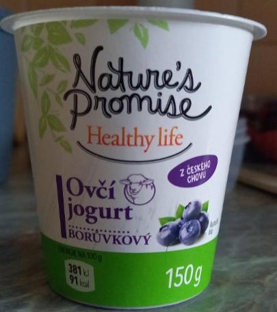 Fotografie - Ovčí jogurt borůvkový Nature's Promise
