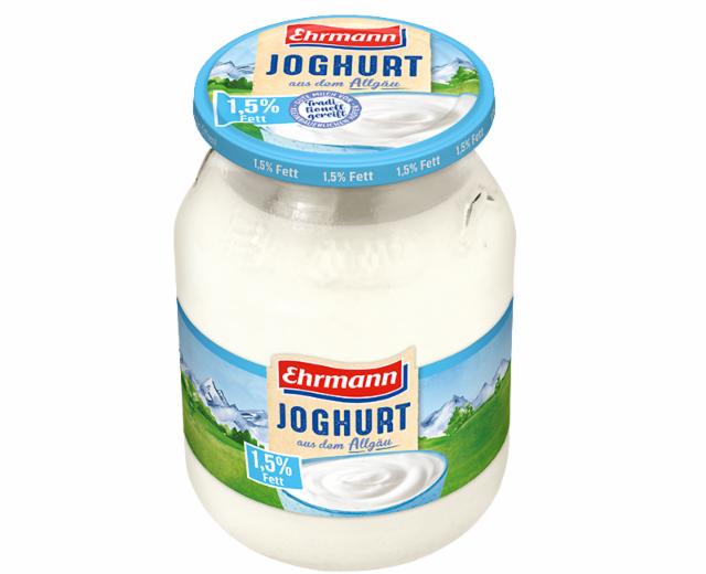 Fotografie - Joghurt aus dem Allgäu 1,5% Fett Ehrmann