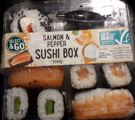 Fotografie - Salmon & pepper sushi box Select&Go