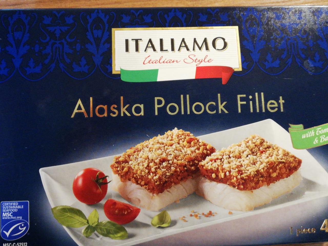 Fotografie - Alaska pollock fillet with Tomato & Basil Italiamo