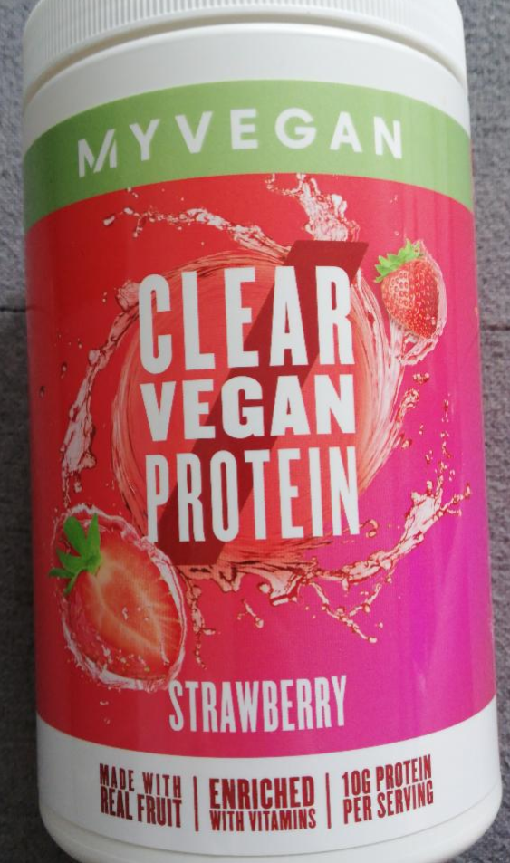 Fotografie - MyVegan Clear Vegan Protein Strawberry MyProtein