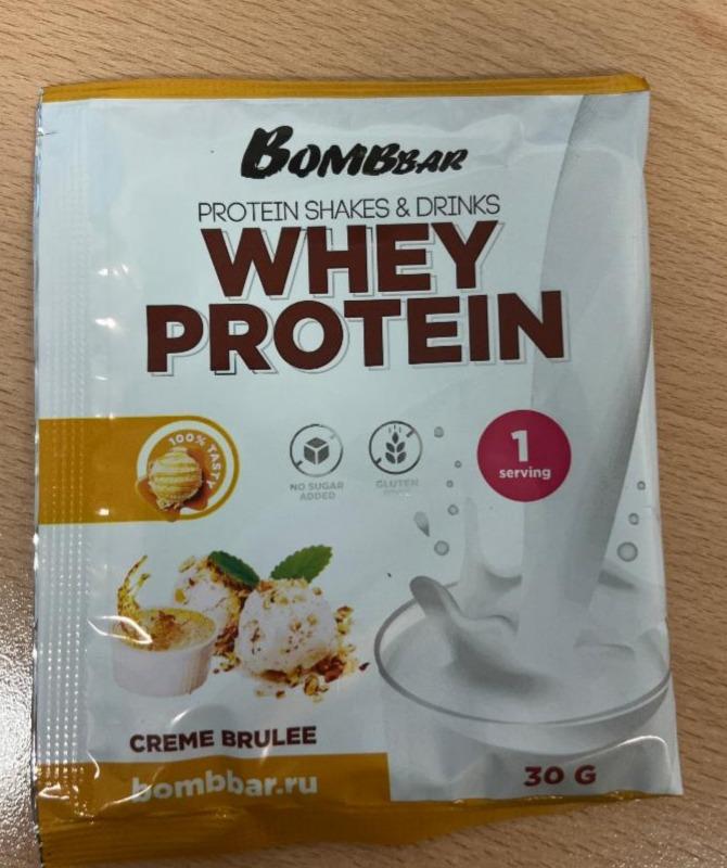 Fotografie - whey protein creme brulee Bombbar