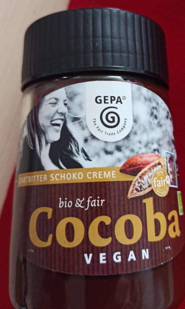 Fotografie - Bio Cocoba hořký čokoládový krém Gepa