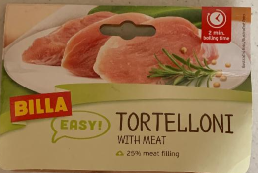 Fotografie - Tortelloni with meat Billa Easy