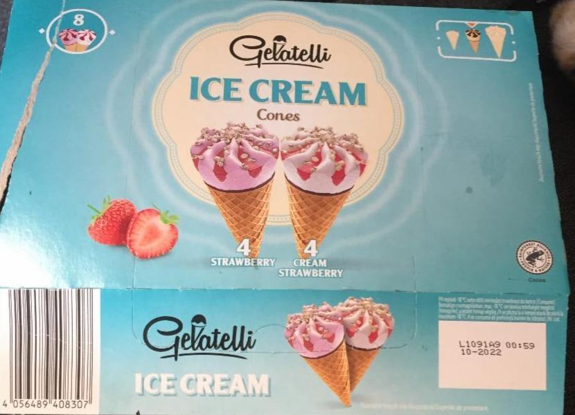 Fotografie - ICE cream strawberry Gelatelli