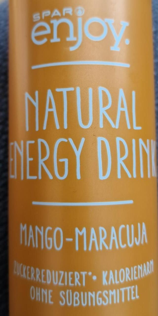 Fotografie - Natural energy drink Mango-Maracuja Spar enjoy