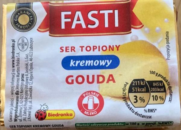 Fotografie - tavený sýr krémových Gouda FASTI