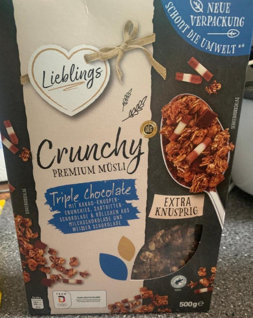 Fotografie - Crunchy Premium Müsli Triple Chocolate Lieblings