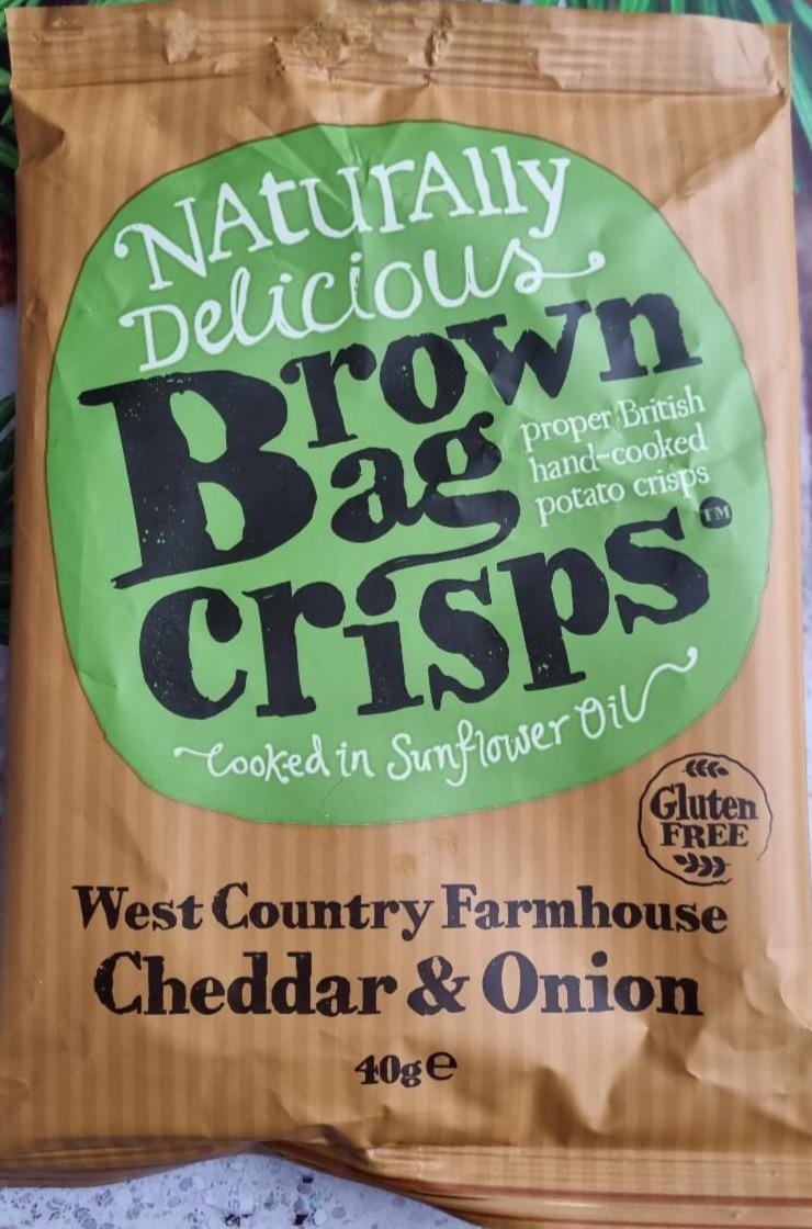 Fotografie - Brown bag crisps West Country Farmhouse Cheddar & Onion