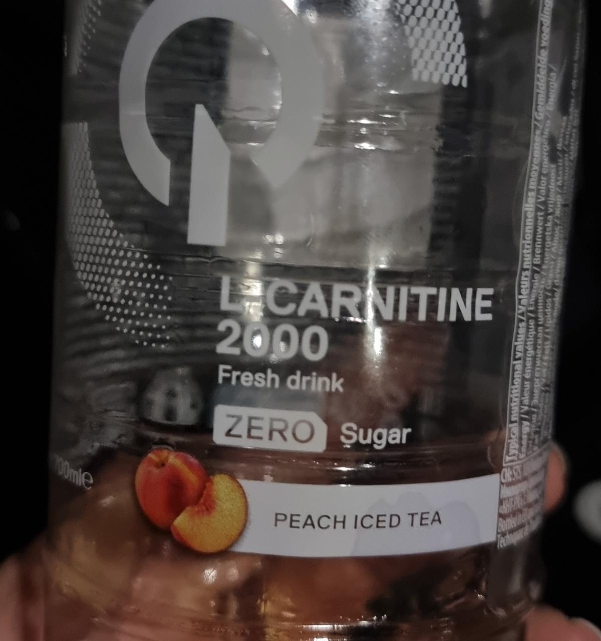 Fotografie - L-Carnitine 2000 Fresh drink zero sugar Peach iced tea QNT