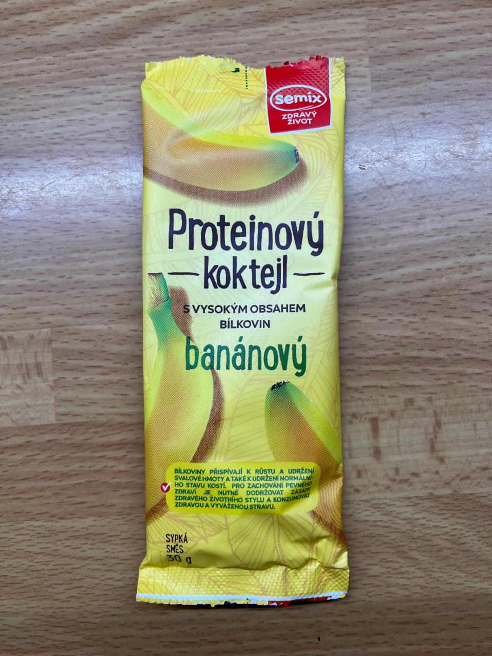 Fotografie - Proteinový koktejl banánový Semix