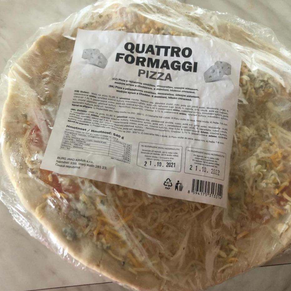 Fotografie - Quattro formaggi pizza Burg jako kráva