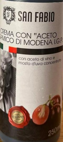 Fotografie - Crema con 'Aceto balsamico di modena I.G.P.' San Fabio
