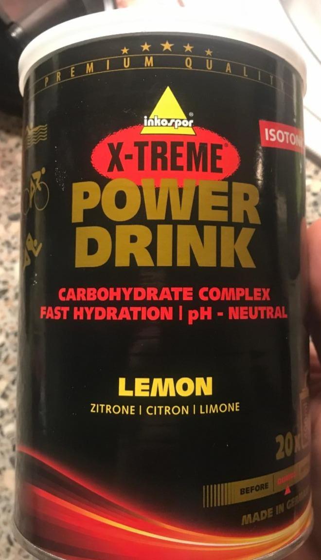 Fotografie - X-Treme Power Drink Citron Inkospor