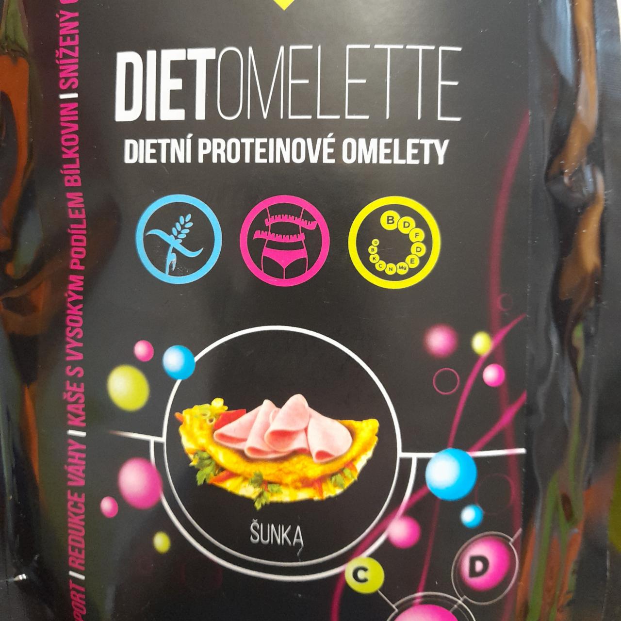 Fotografie - Dietomelette dietní proteinové omelety šunka KetoLinie