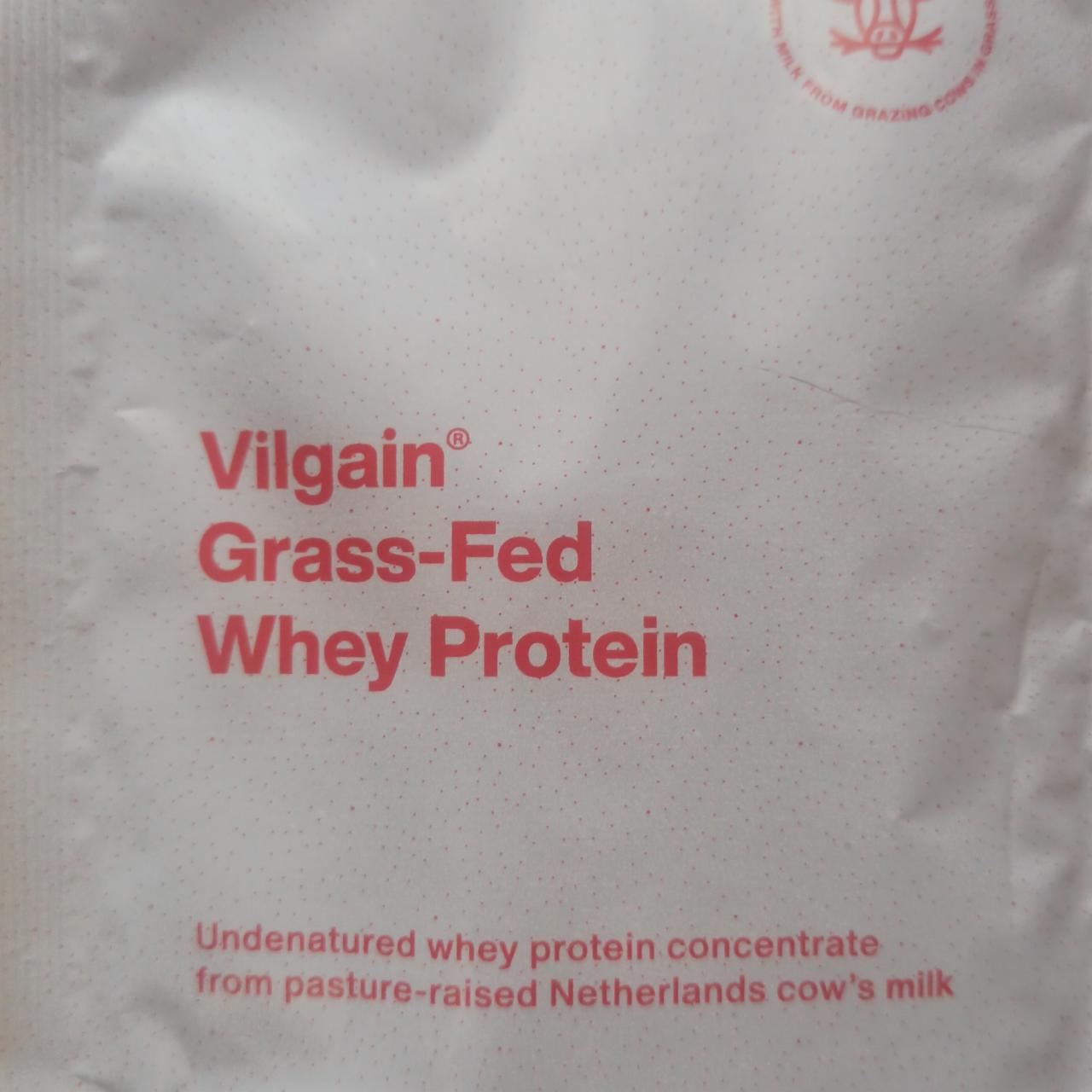Fotografie - Grass-Fed Whey Protein Strawberry milkshake Vilgain