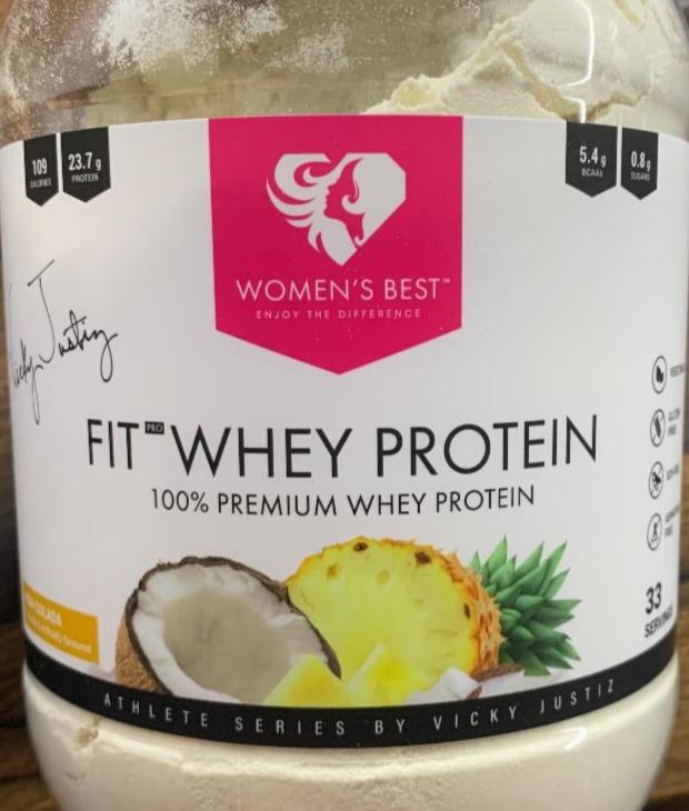 Fotografie - fit whey protein pinacolada women’s best