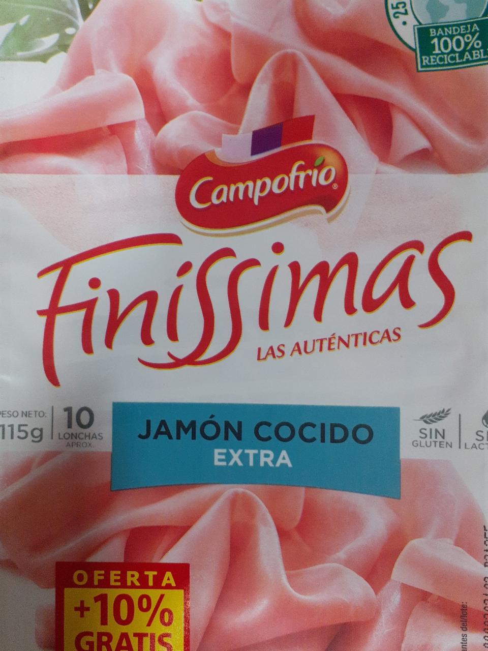 Fotografie - Finissimas Jamón cocido extra Campofrío