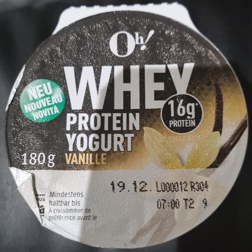 Fotografie - Whey Protein Joghurt Vanille 16g protein Oh!