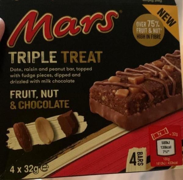 Fotografie - Mars Triple Treat Fruit, Nut & Chocolate