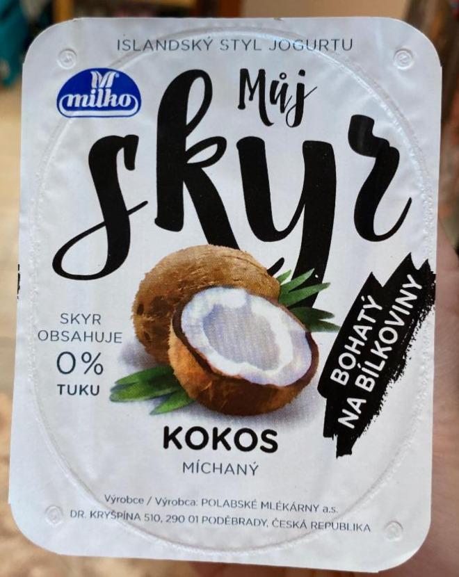 Fotografie - Můj Skyr kokos 0% tuku Milko