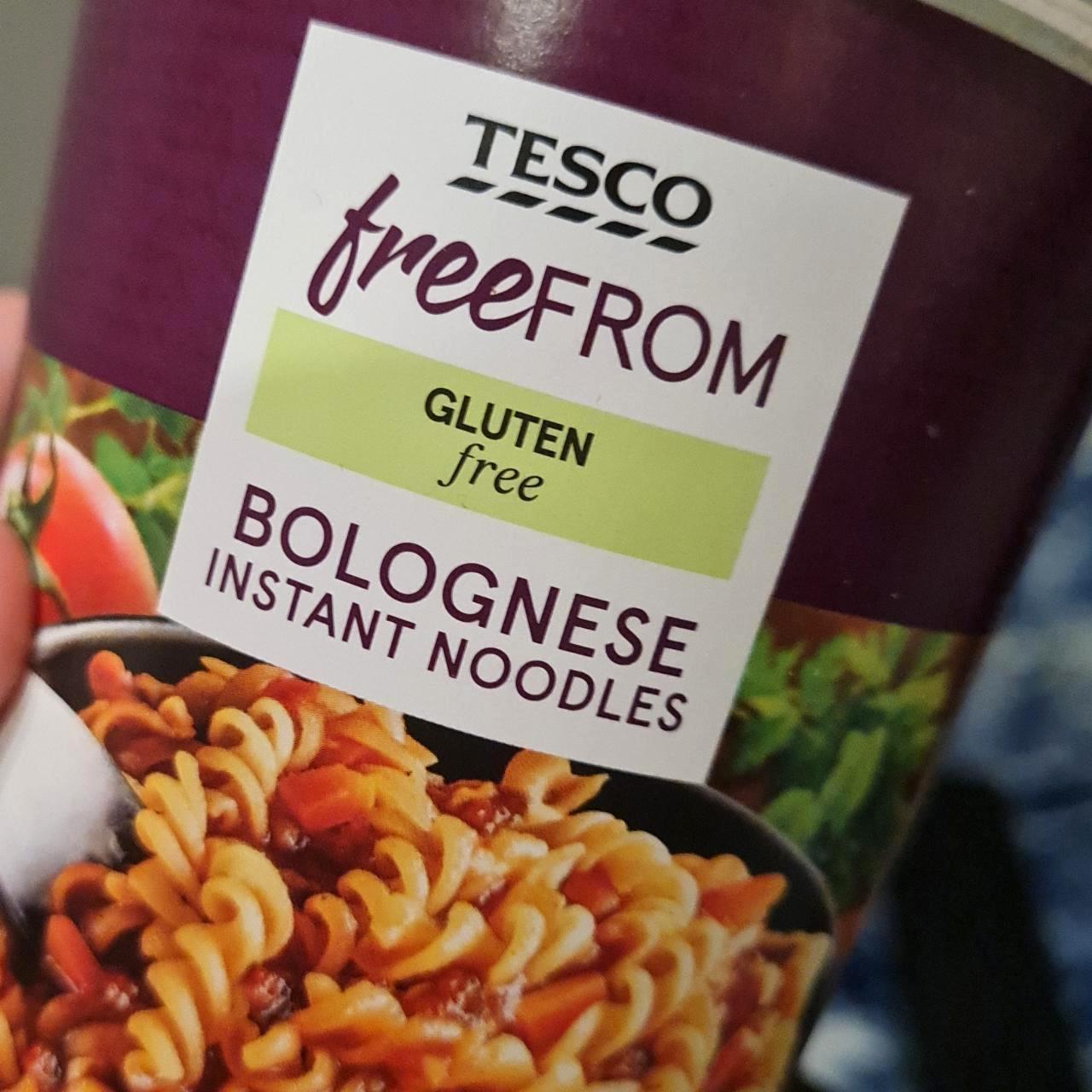 Fotografie - free from Bolognese instant noodles Tesco