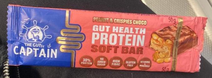 Fotografie - Gut Health protein soft bar peanut & crispies choco The GUTsy Captain