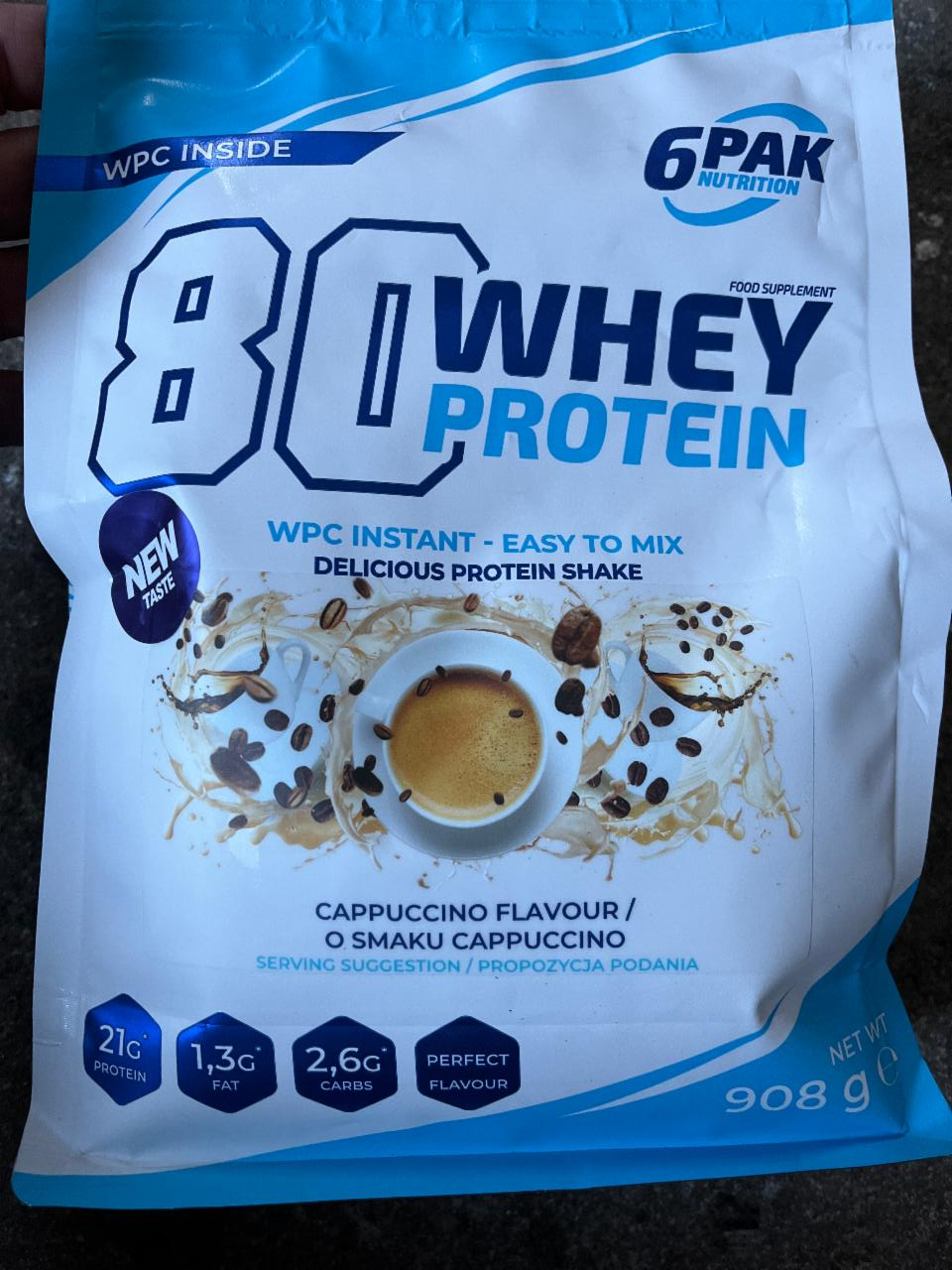 Fotografie - 80 Whey Protein Cappuccino 6PAK Nutrition