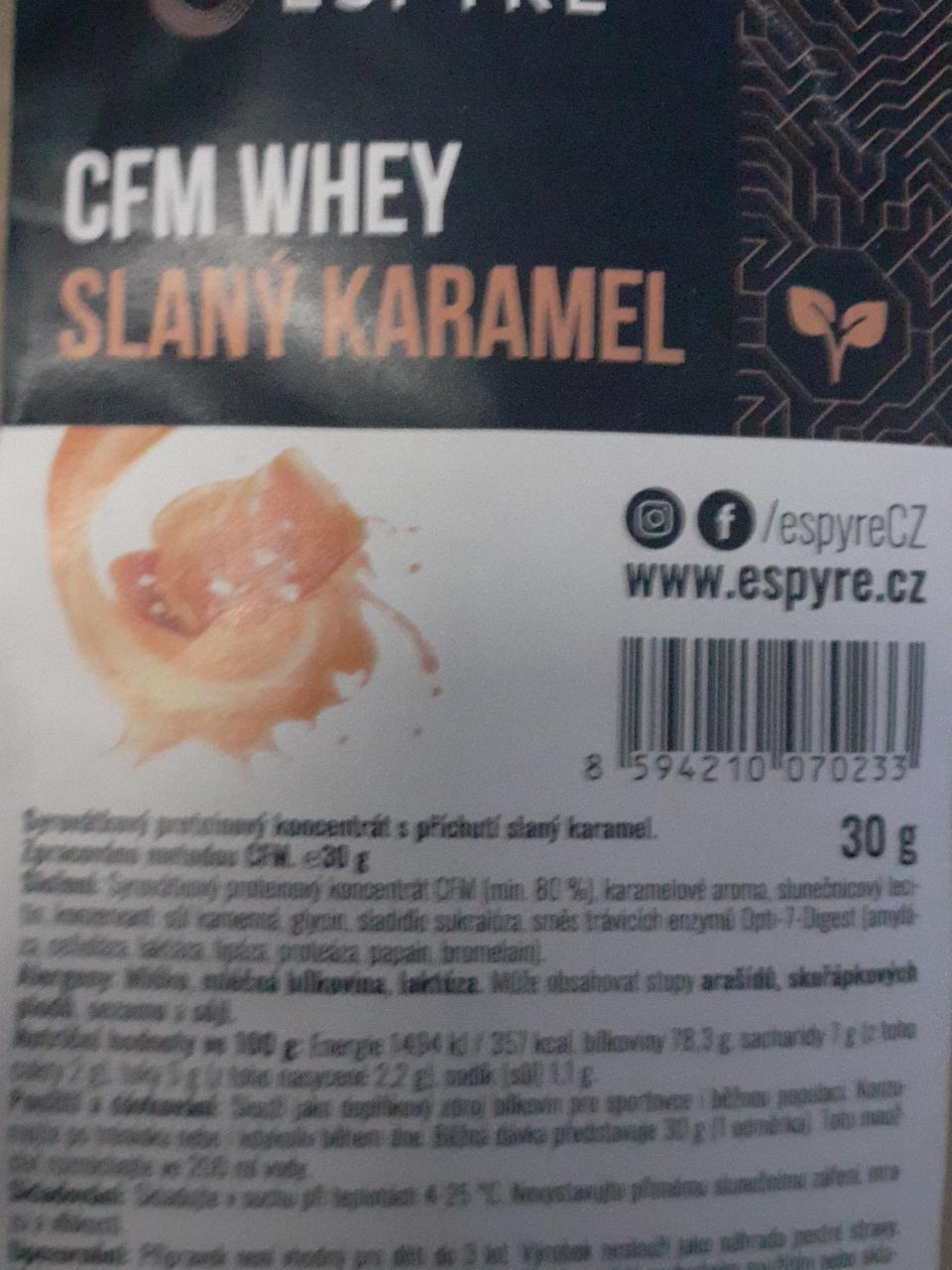 Fotografie - CFM Whey protein Slaný karamel Espyre
