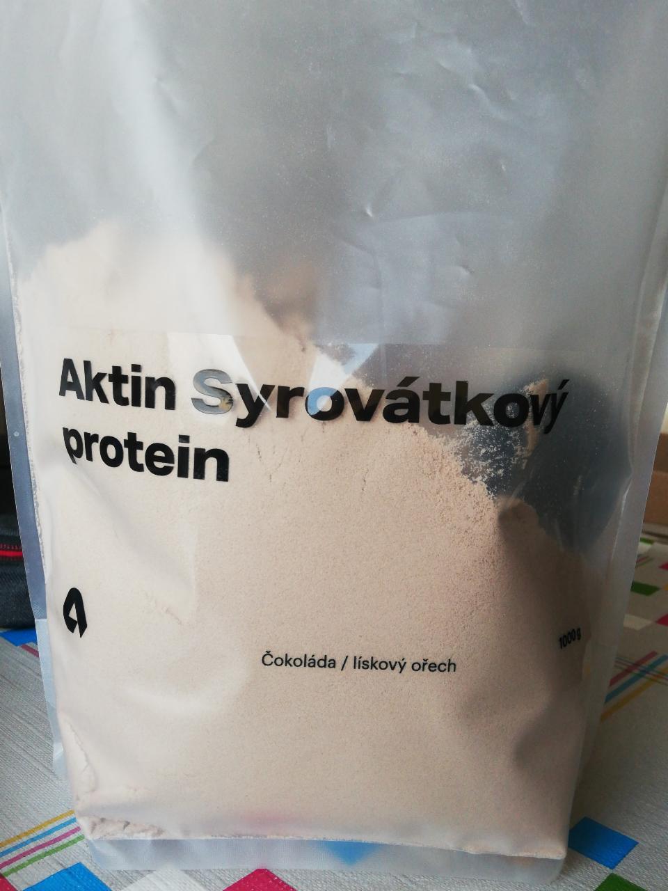Fotografie - Syrovátkový protein čokoláda lískový ořech Aktin