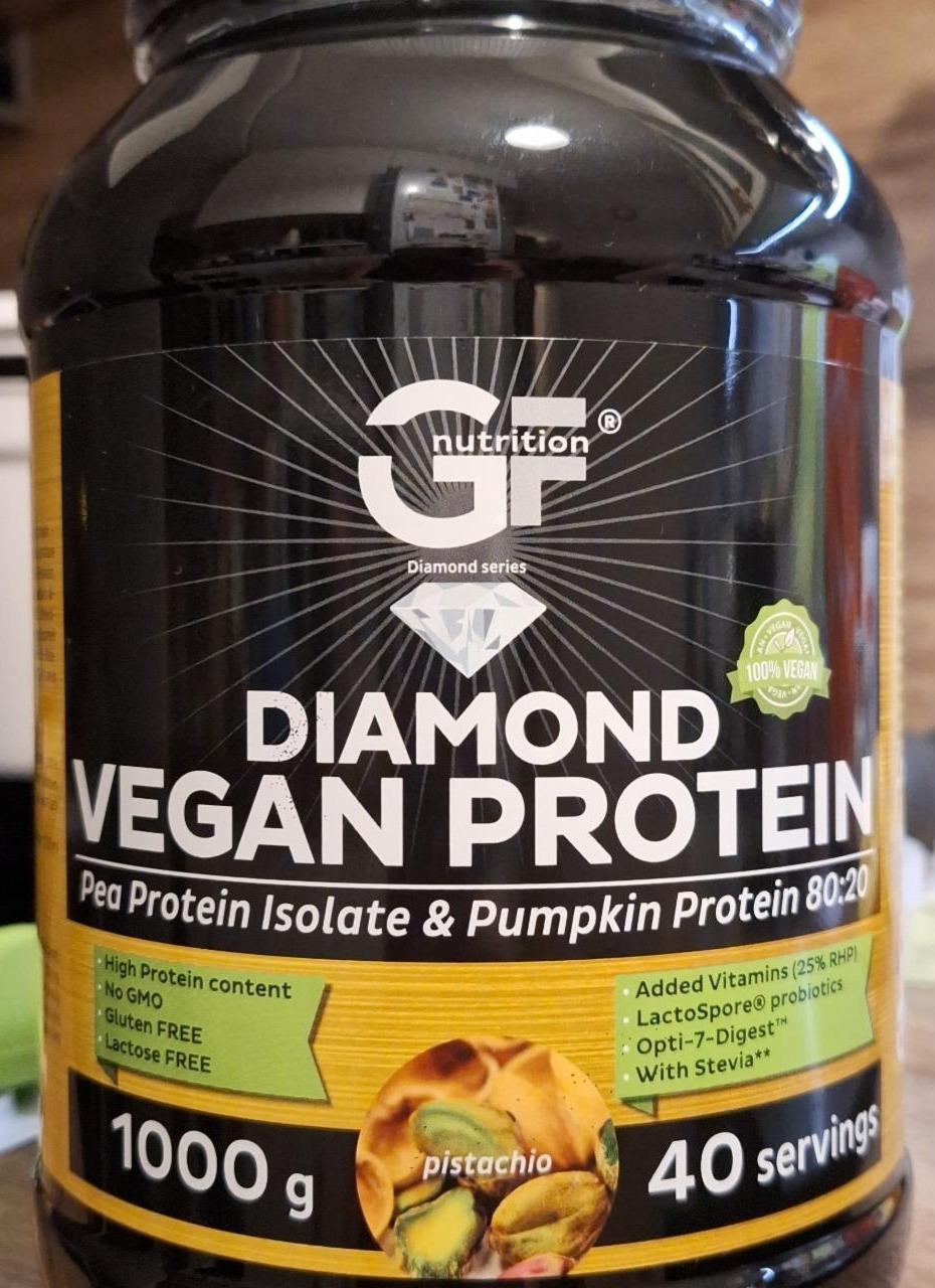 Fotografie - Diamond Vegan Protein pistachio GF nutrition