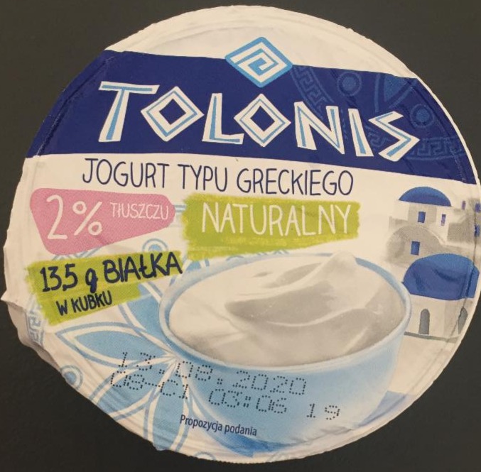 Fotografie - jogurt naturalny typu greckiego Tolonis