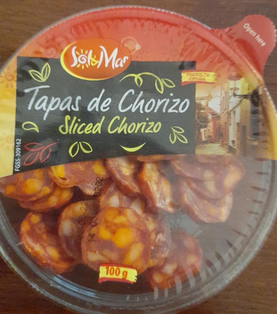 Fotografie - Tapas de Chorizo sliced chorizo Sol&Mar