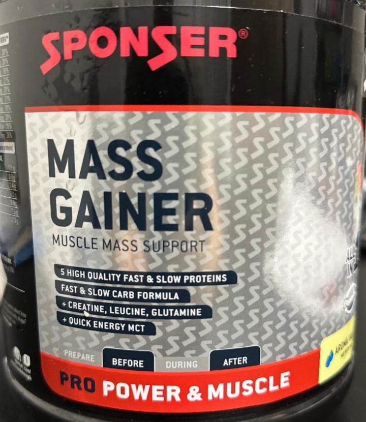 Fotografie - Mass Gainer Pro Power & Muscle Vanilla Sponser