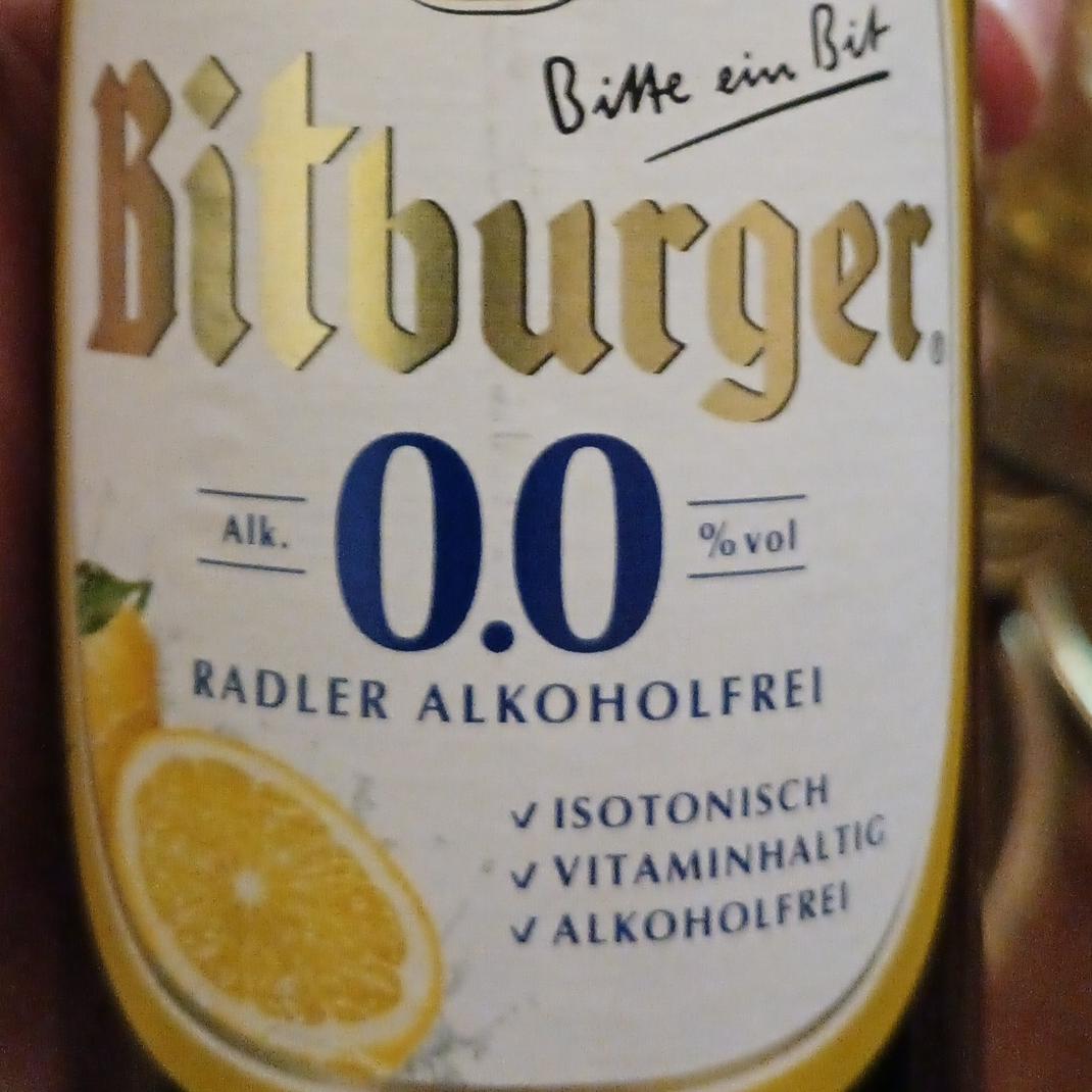 Fotografie - Radler alkoholfrei Zitrone Bitburger