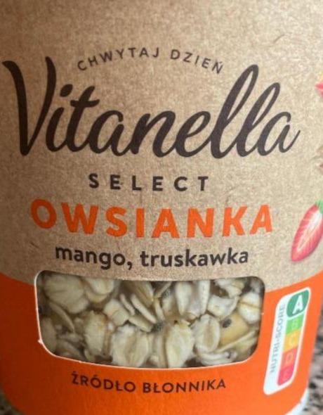 Fotografie - Select Owsianka mango, truskawka Vitanella