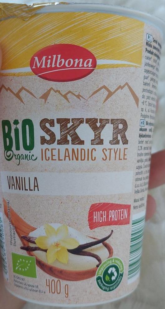 Fotografie - Bio Organic Skyr Iceland style Vanilla Milbona