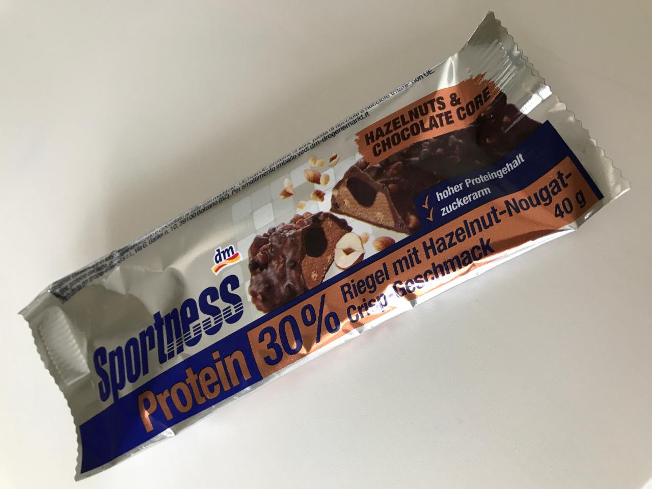Fotografie - Protein 30% Hazelnuts & chocolate core Sportness