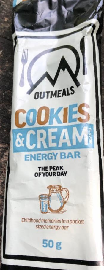Fotografie - Cookies & Cream Energy bar Outmeals