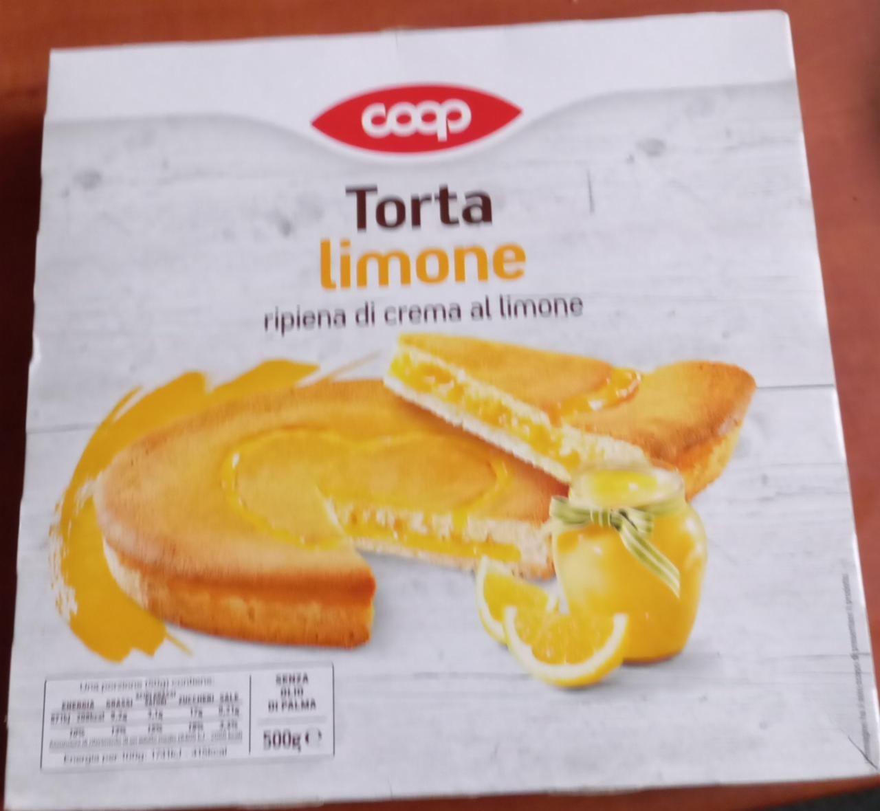 Fotografie - Torta limone ripiena di crema al limone Coop