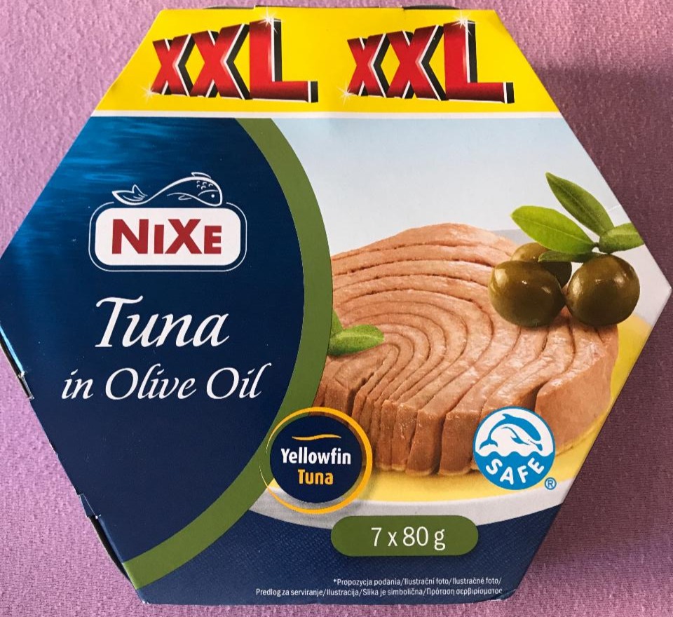 Fotografie - Tuna in olive yellowfin tuna (tuňák celý v olivovém oleji) Nixe