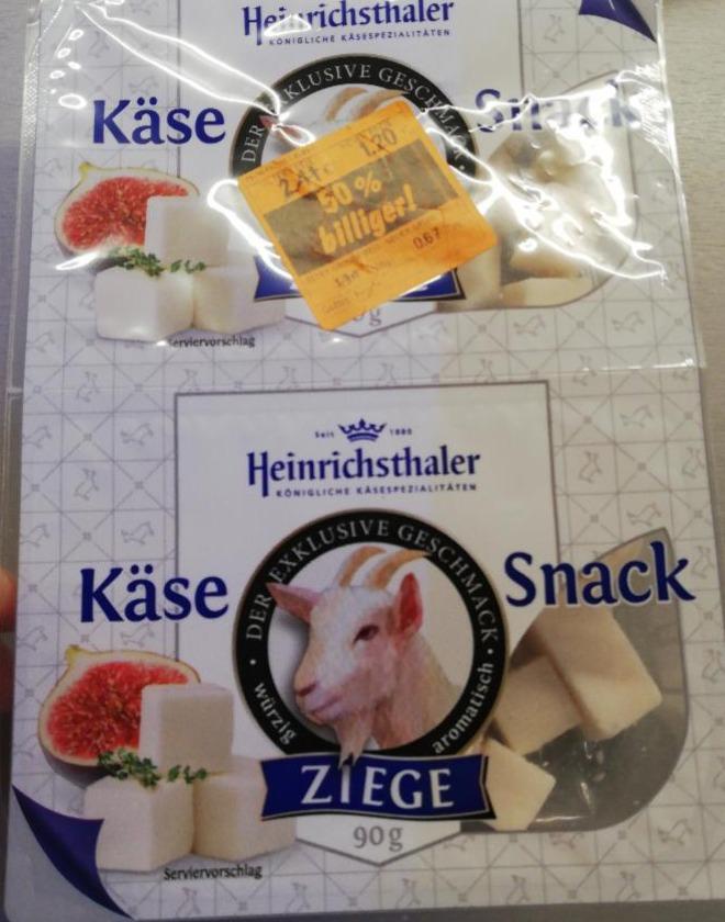 Fotografie - Käse-Snack Ziege 50% Fett i.Tr. Heinrichsthaler